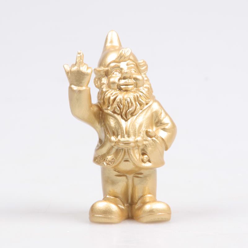 Stoobz Design Stoobz kabouter f*ck you goud 10cm